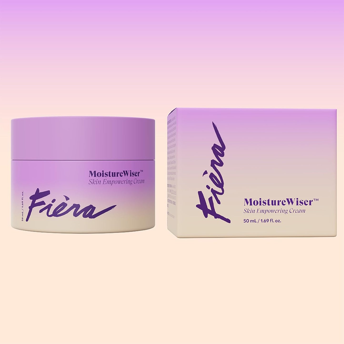 FIÈRA MoistureWiser – Anti-Aging Face Moisturizer for Mature Skin – Hydrating Face Cream with Peptides to Firm & Smooth – Facial Moisturizer, Face Lotion & Skin Care – Day & Night – 1.69 fl oz