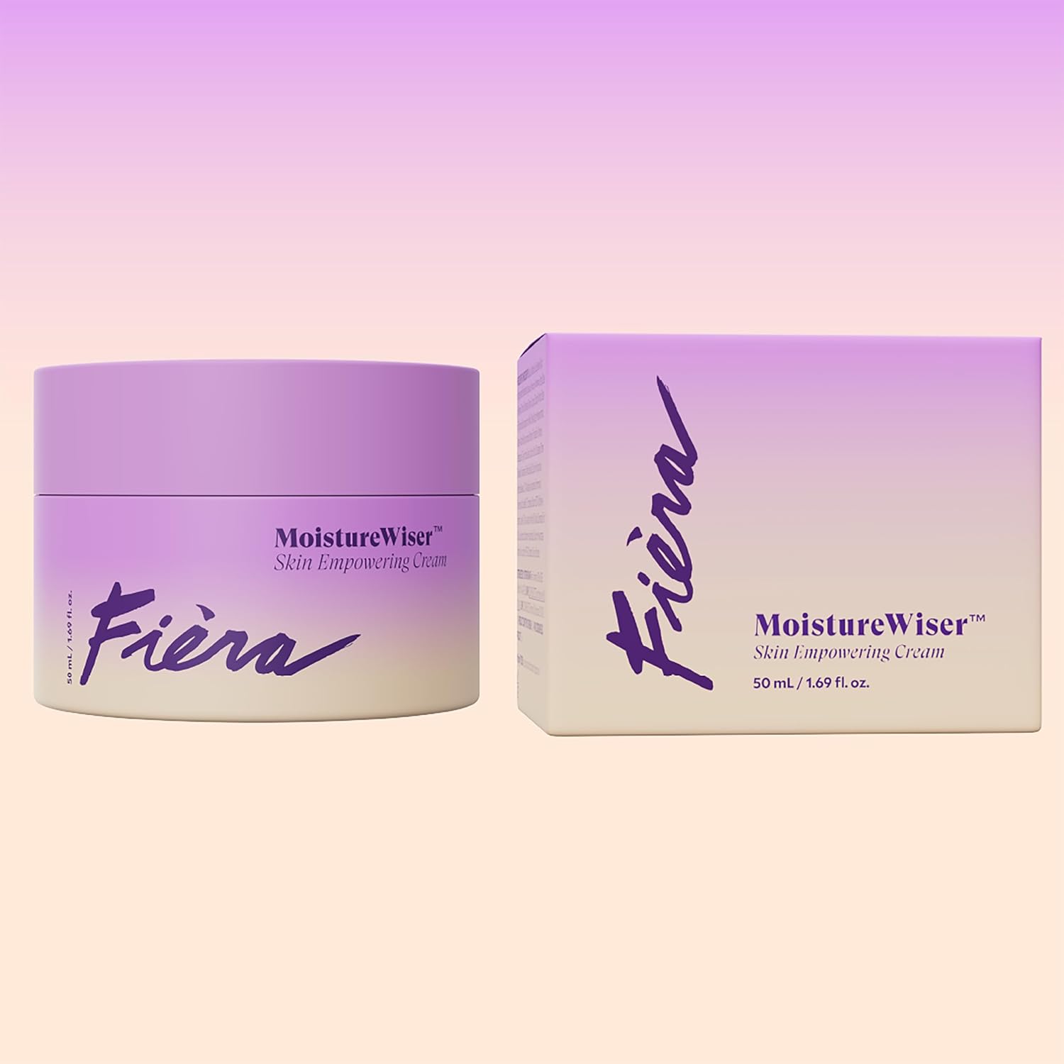 FIÈRA MoistureWiser – Anti-Aging Face Moisturizer for Mature Skin – Hydrating Face Cream with Peptides to Firm & Smooth – Facial Moisturizer, Face Lotion & Skin Care – Day & Night – 1.69 fl oz
