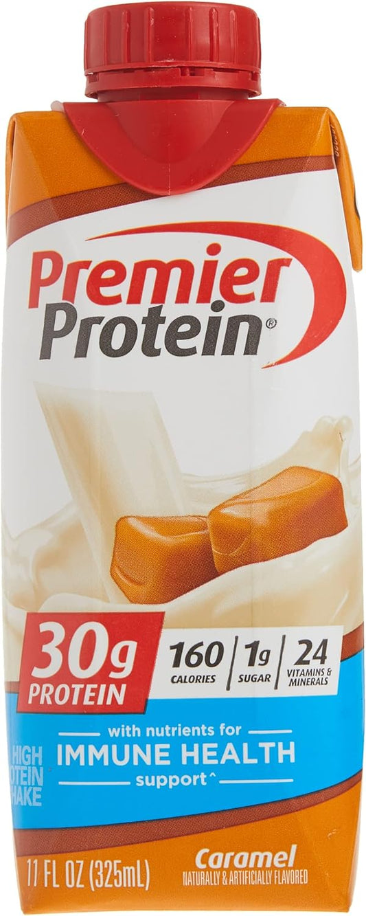 Premier Protein Premier Caramel High Protein Shake, 11 Fl Oz (Pack of 15)